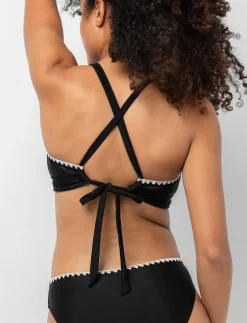 Cross-back Double-strap Bikini Top