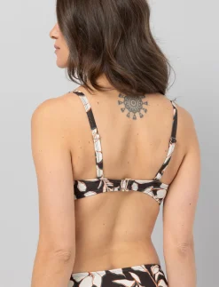 Cross-front Bandeau Bikini Top with Removable Straps
