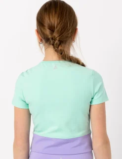 Cross-stripe sports t-shirt