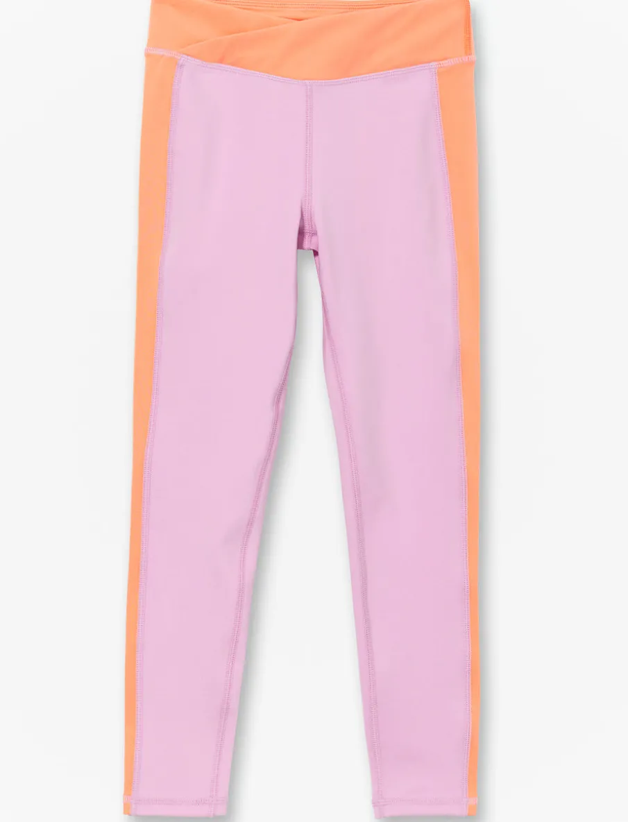 Cross-waist Sports Leggings - Little Girl