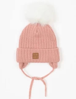 Cuffed Beanie with Pompom - Children