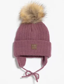 Cuffed Beanie with Pompom - Children