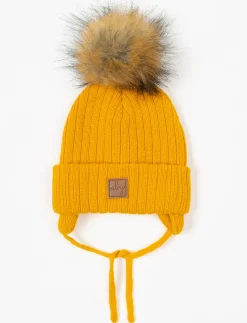 Cuffed Pompom Beanie - Baby