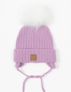 Cuffed Pompom Beanie - Baby