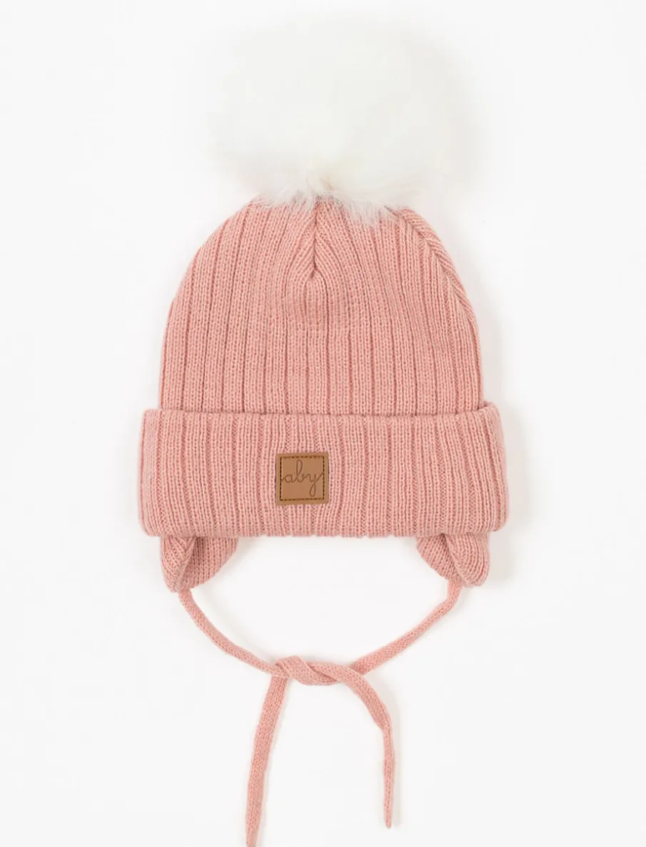 Cuffed Pompom Beanie - Baby