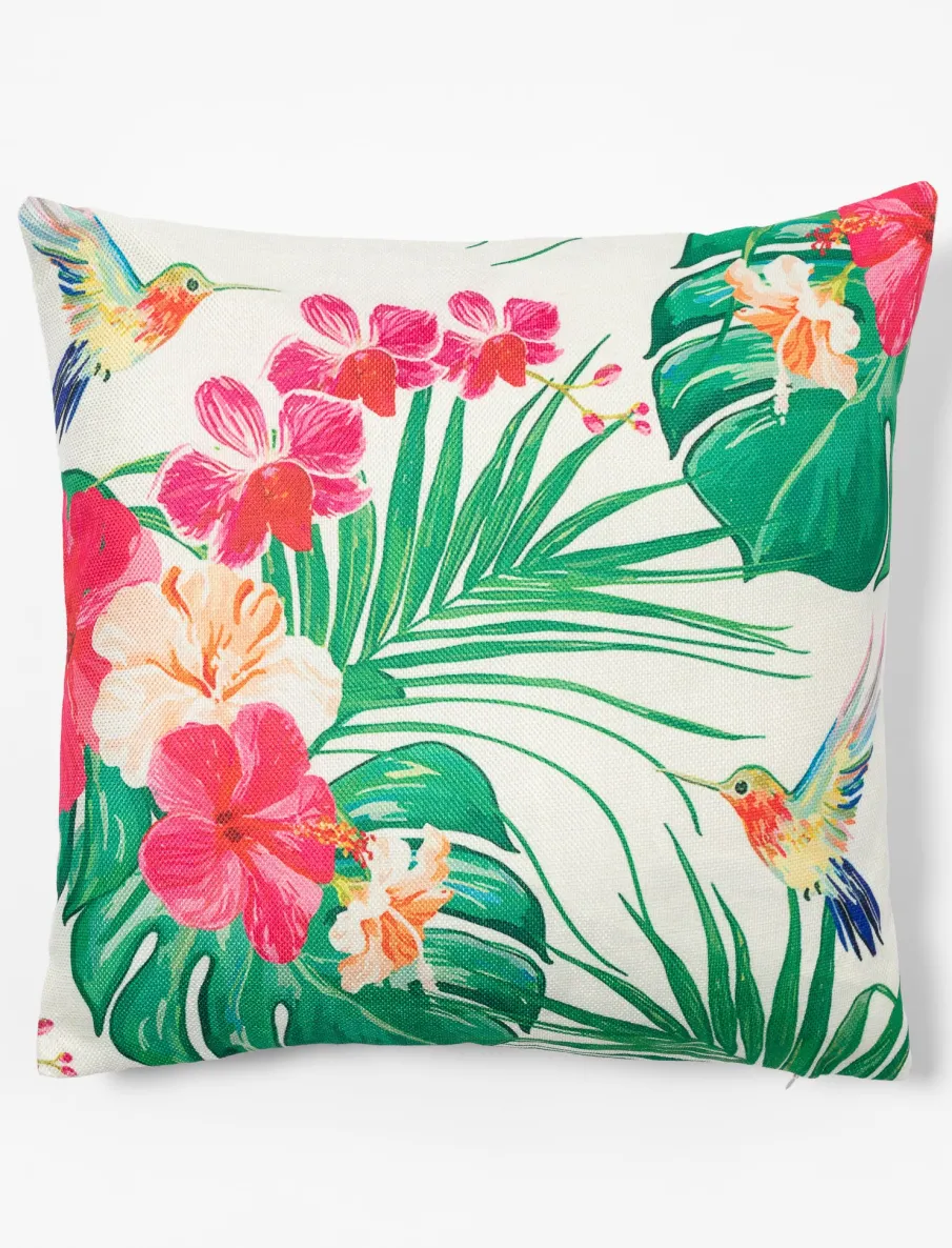 Cushion with Tropical Print
