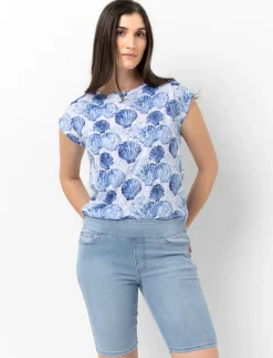 Denim Bermuda Shorts