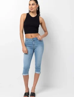 Denim Capri