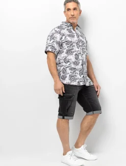 Denim Cargo Bermudas