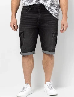 Denim Cargo Bermudas