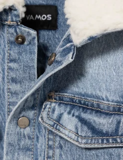 Denim Jacket with Sherpa Collar - Little Boy
