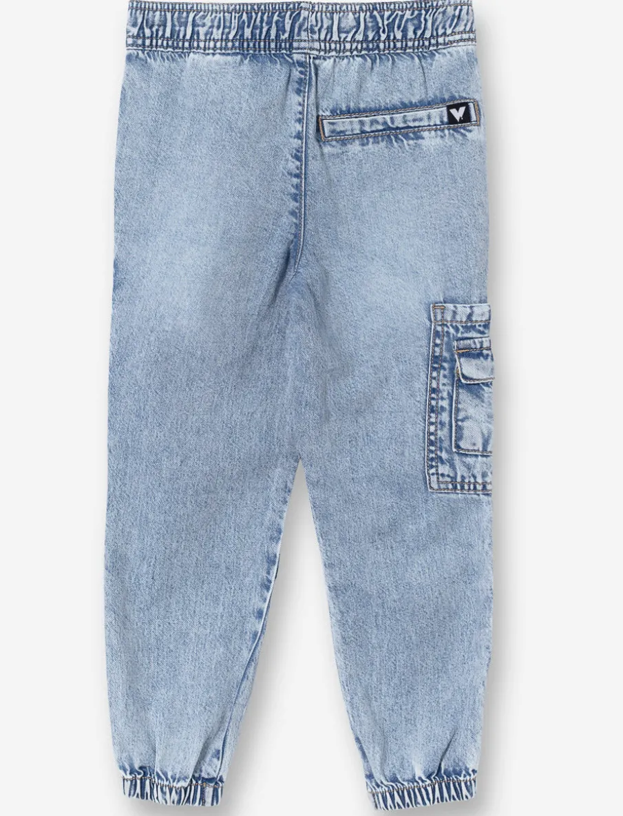 Denim joggers