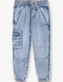 Denim joggers