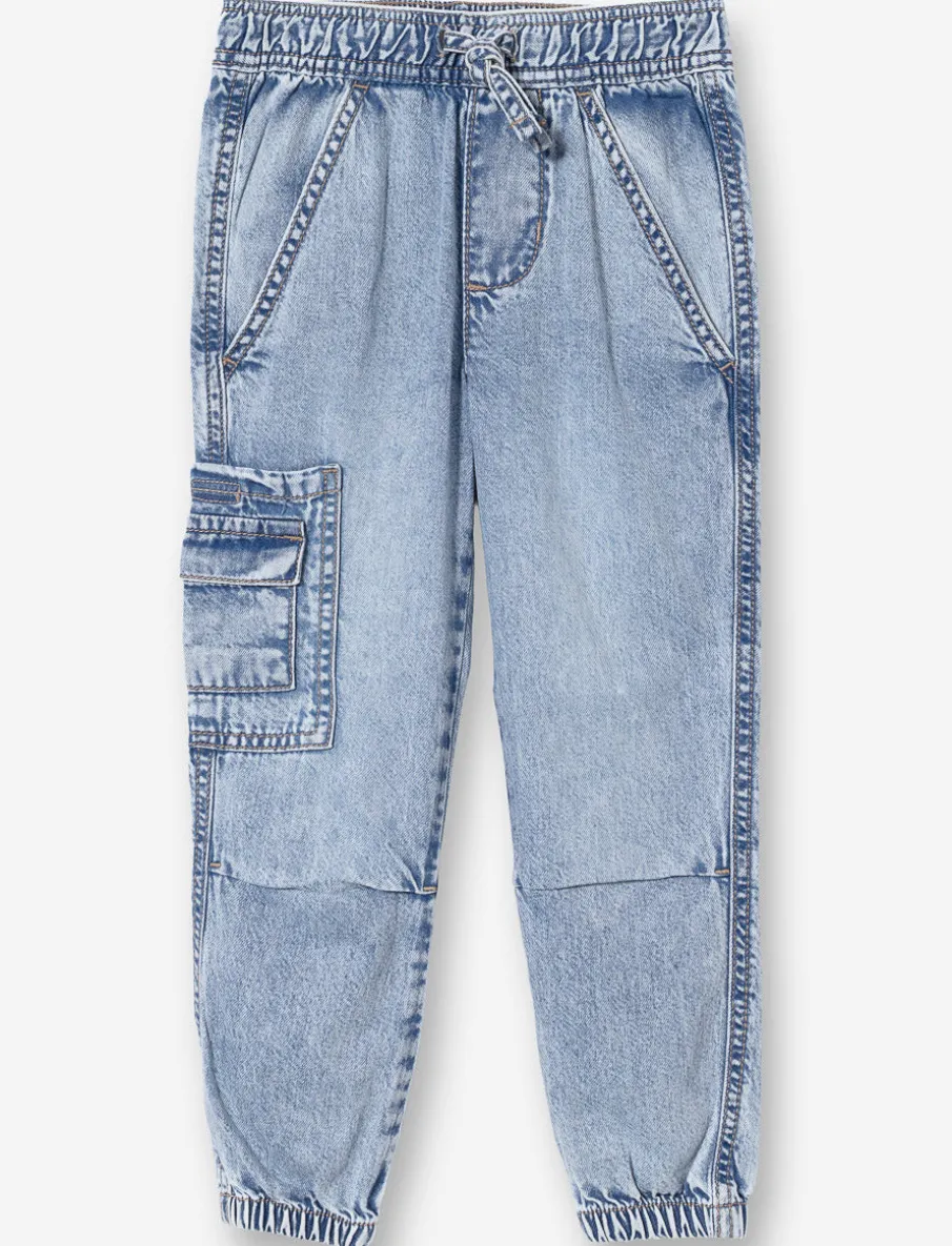 Denim joggers