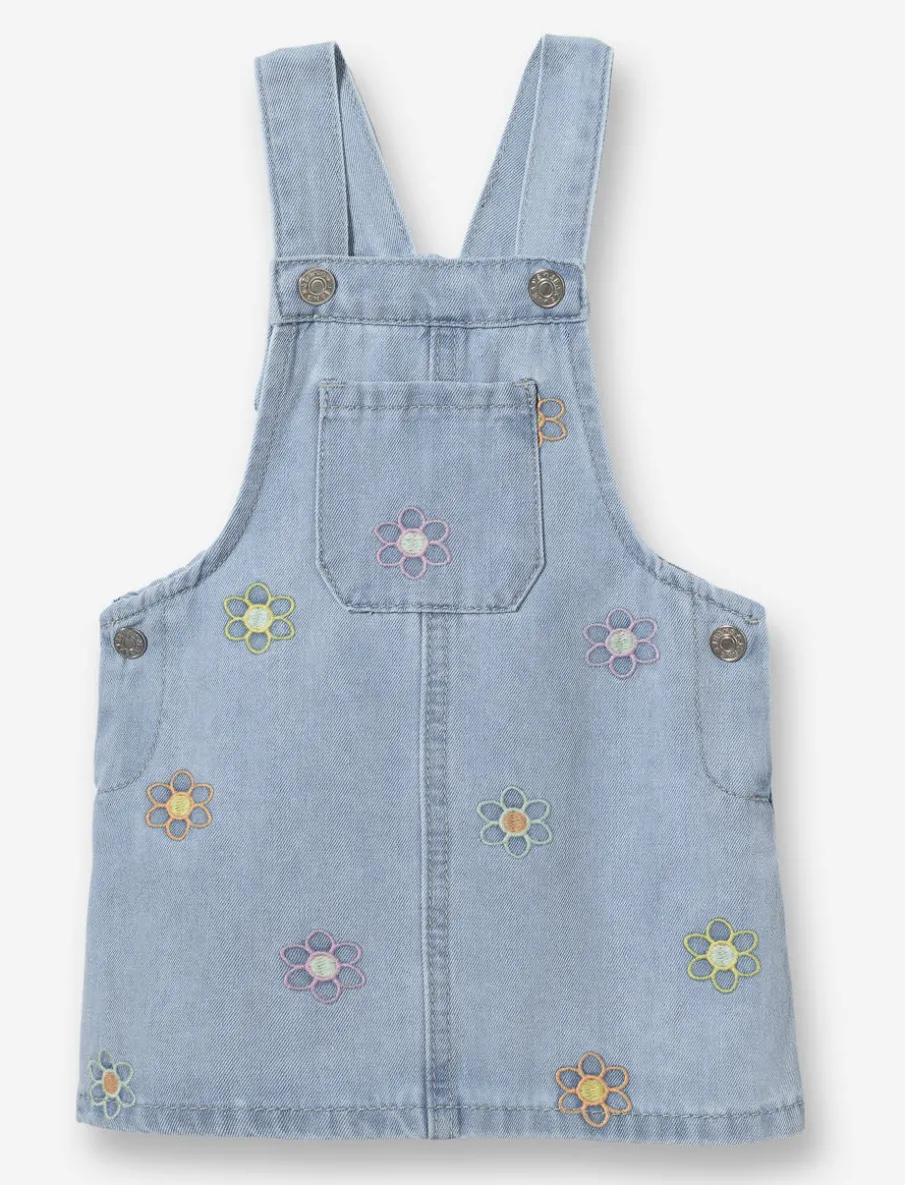 Denim Jumper with Embroidery