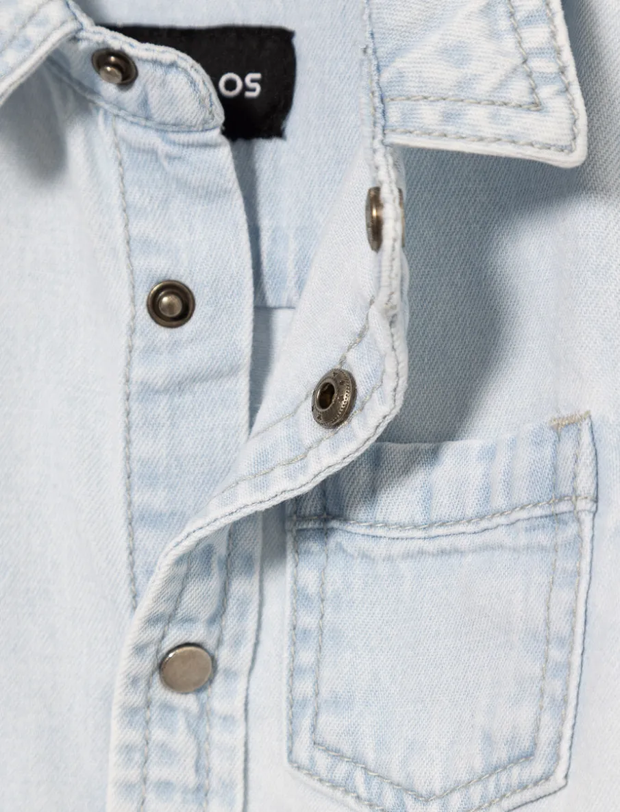 Denim Shirt with Pocket - Baby Boy