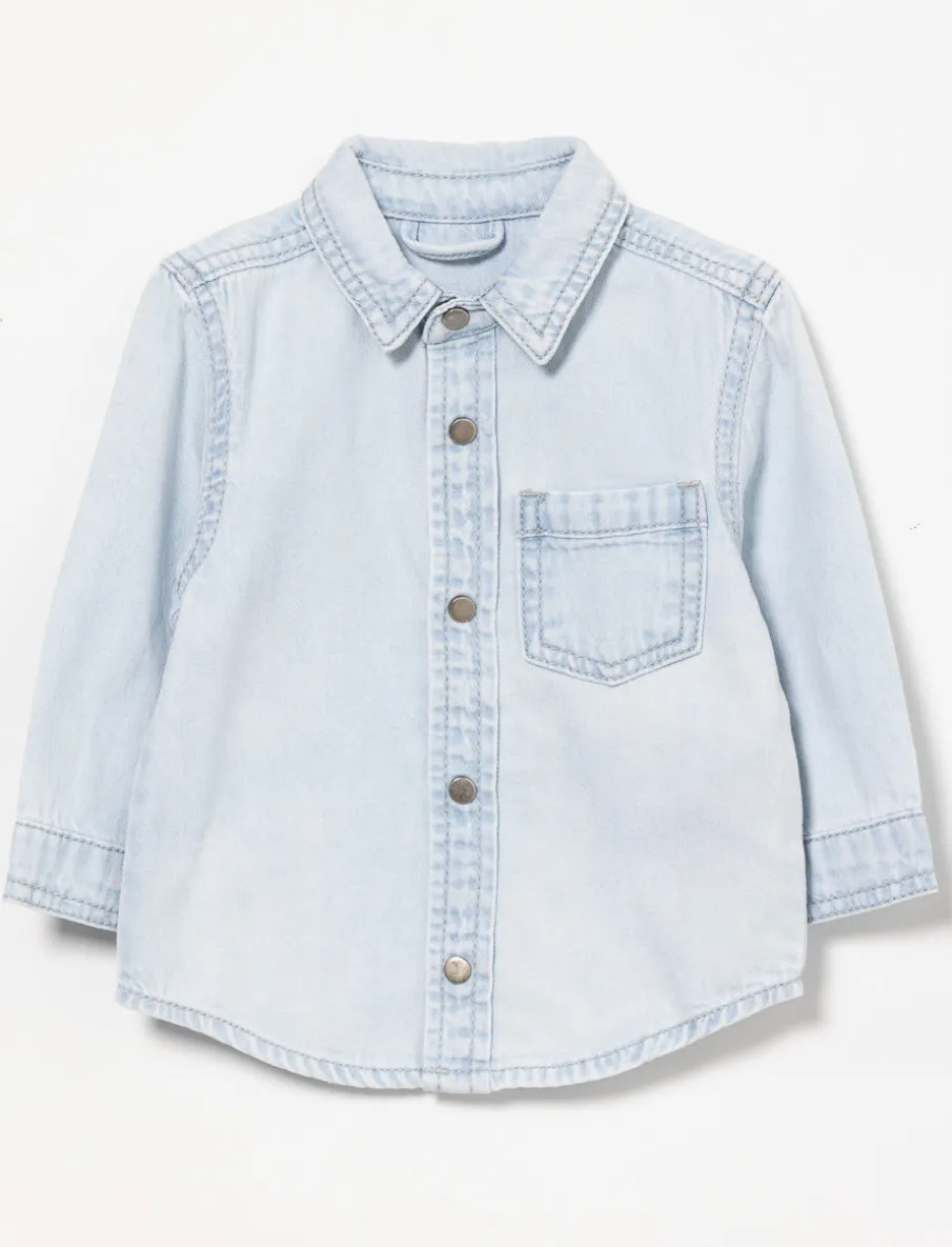 Denim Shirt with Pocket - Baby Boy