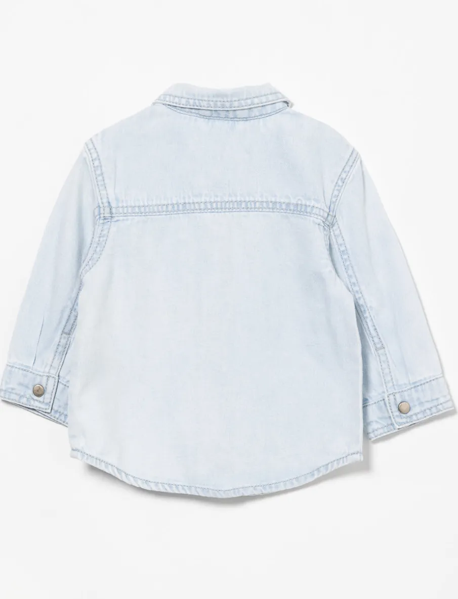 Denim Shirt with Pocket - Baby Boy
