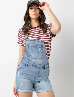 Denim Short Overalls