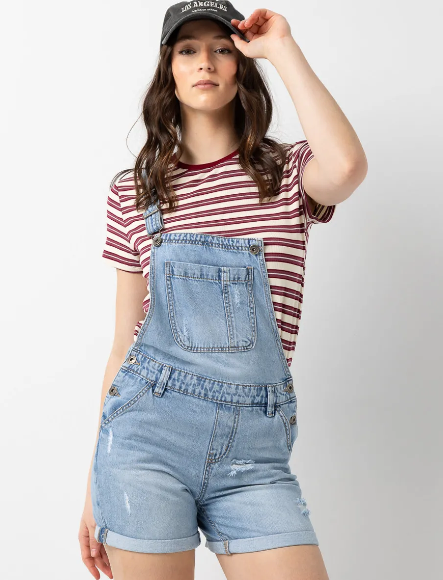 Denim Short Overalls