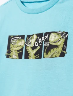 Dino-print Pajama Set