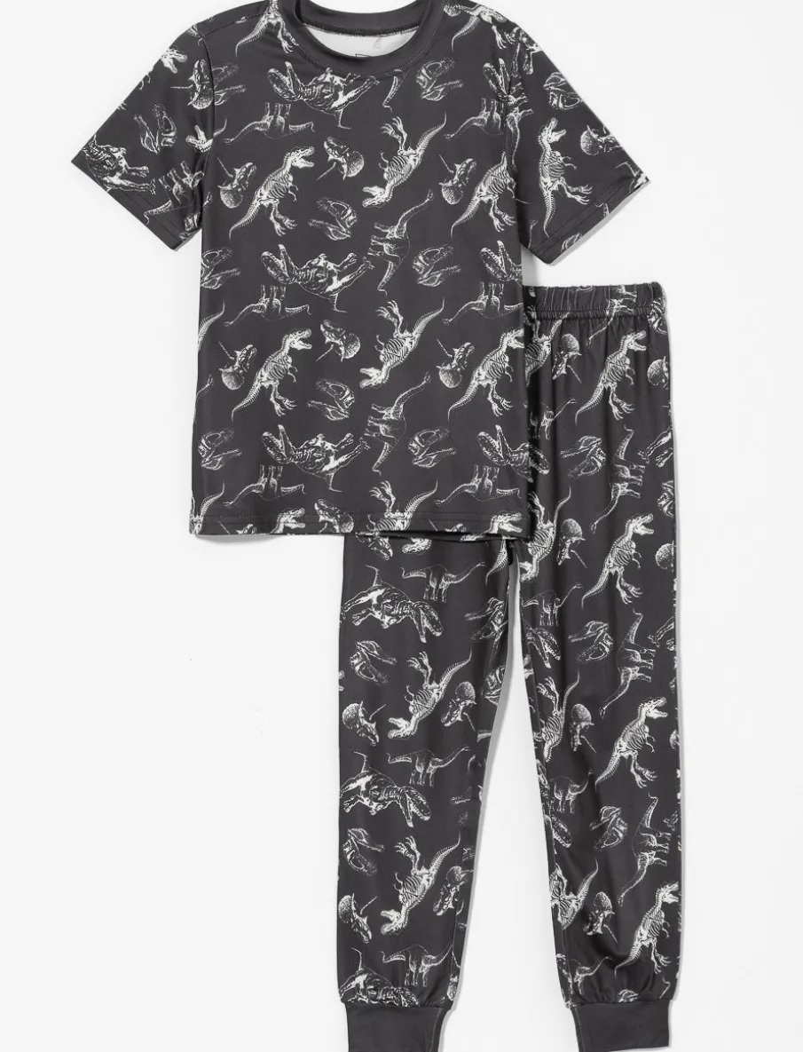Dinosaur Print 2-piece PJ Set - Little Boy