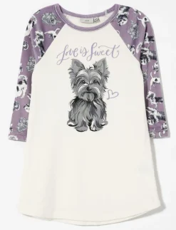 Dog Print Sleepshirt - Little Girl