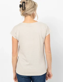 Dolman Sleeve Printed T-shirt