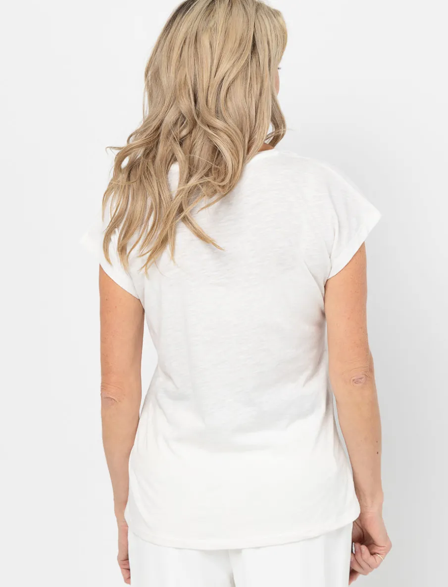 Dolman Sleeve Printed T-shirt