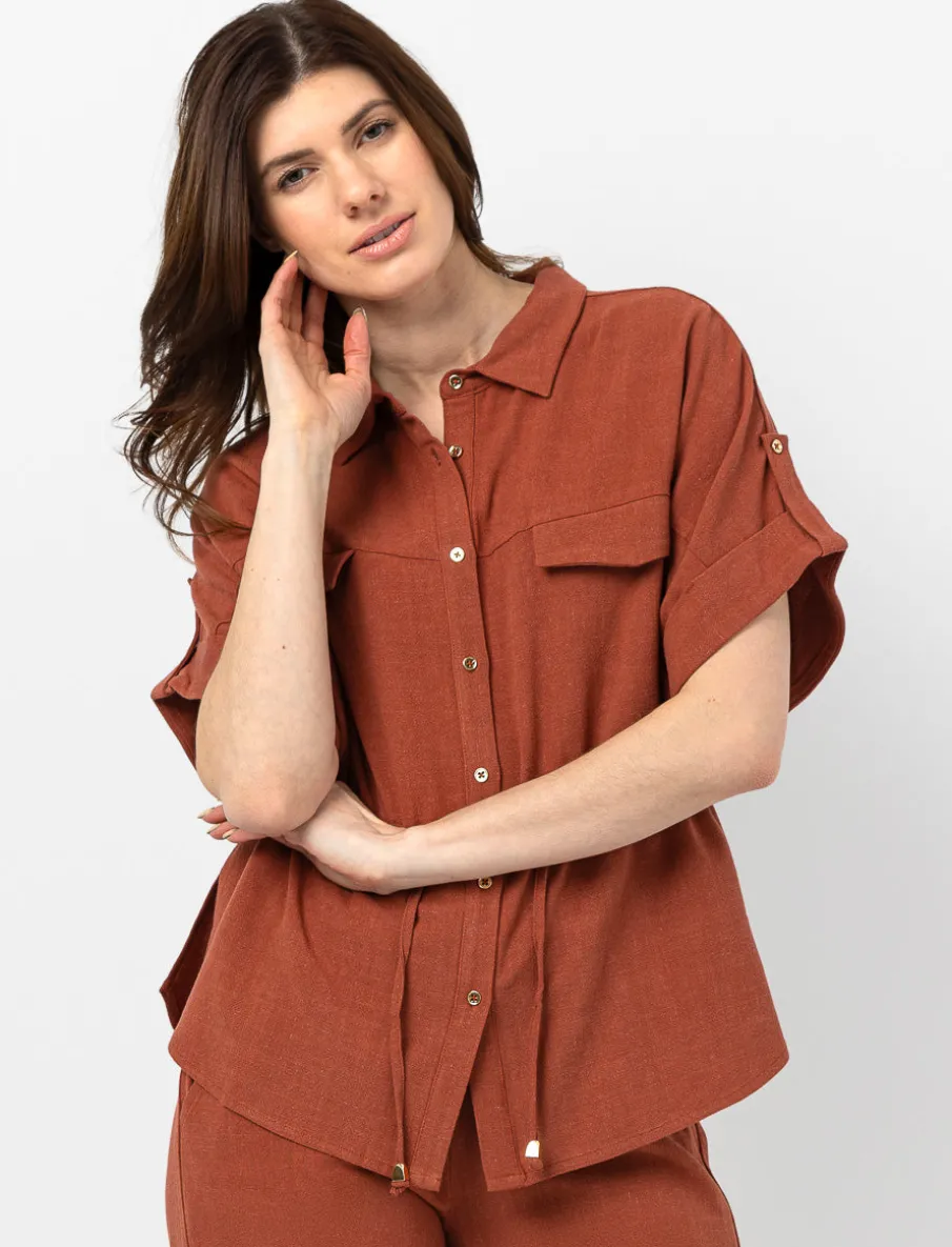 Dolman-sleeved Blouse