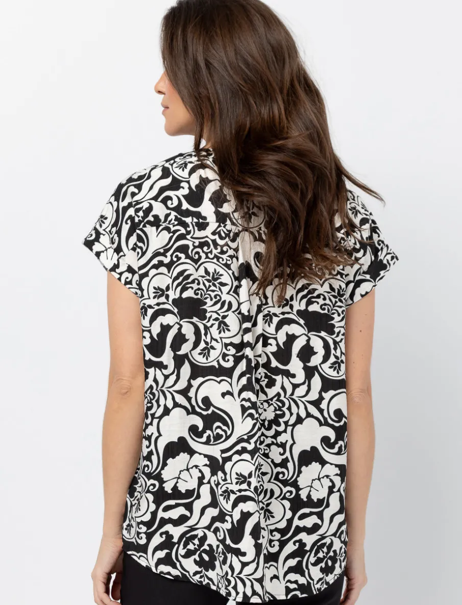 Dolman-sleeved Blouse