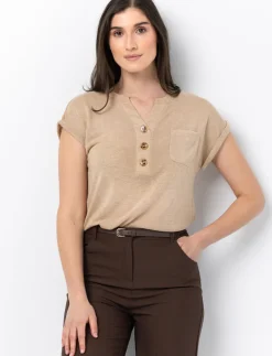 Dolman-sleeved T-shirt