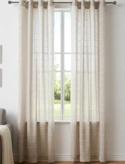 Dotted Striped Sheer Panel