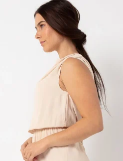 Draped Dress with Slit