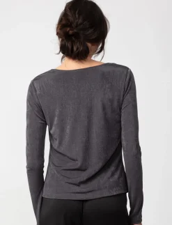 Draped Neckline T-shirt