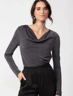 Draped Neckline T-shirt