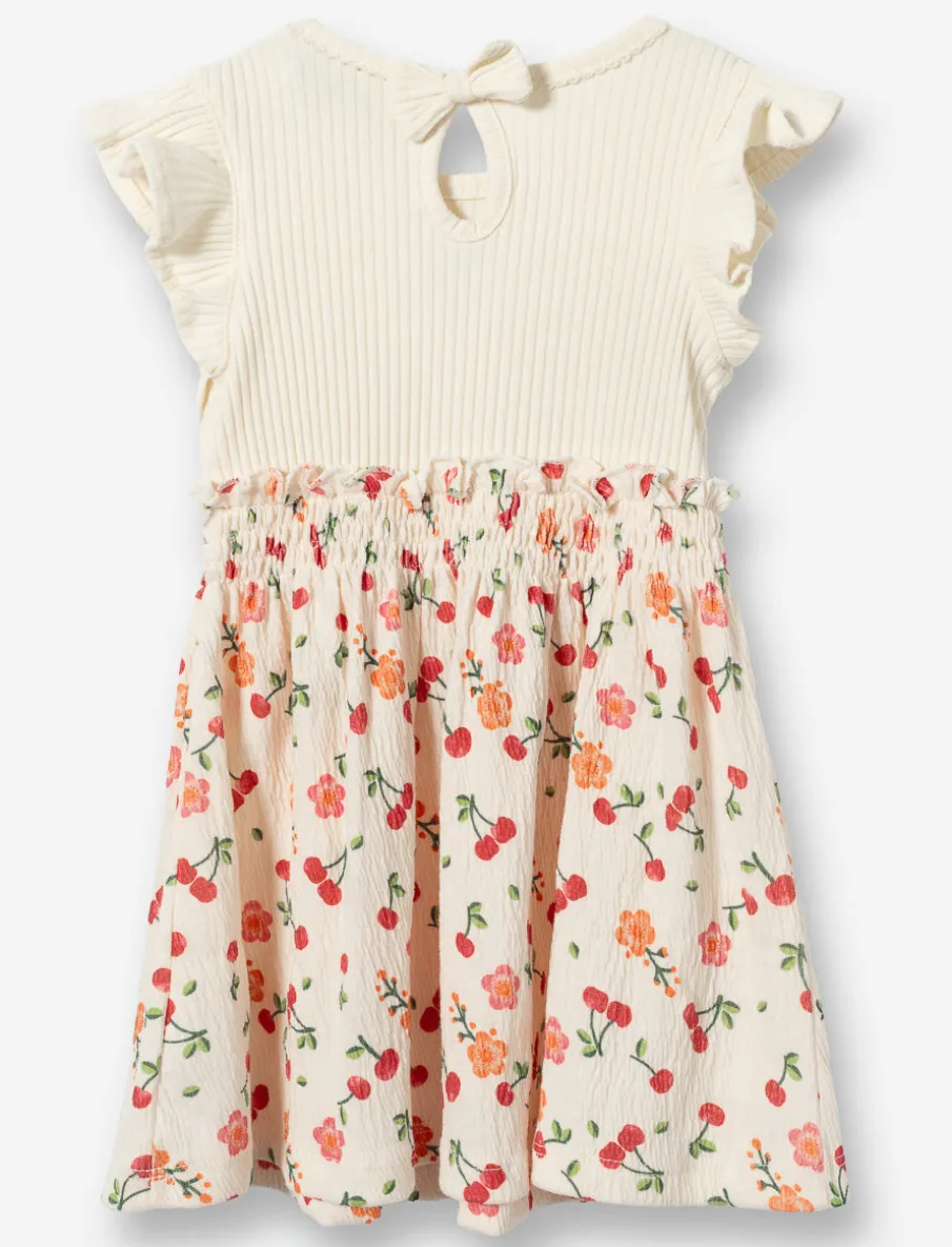 Dress with Ruffled Sleeves