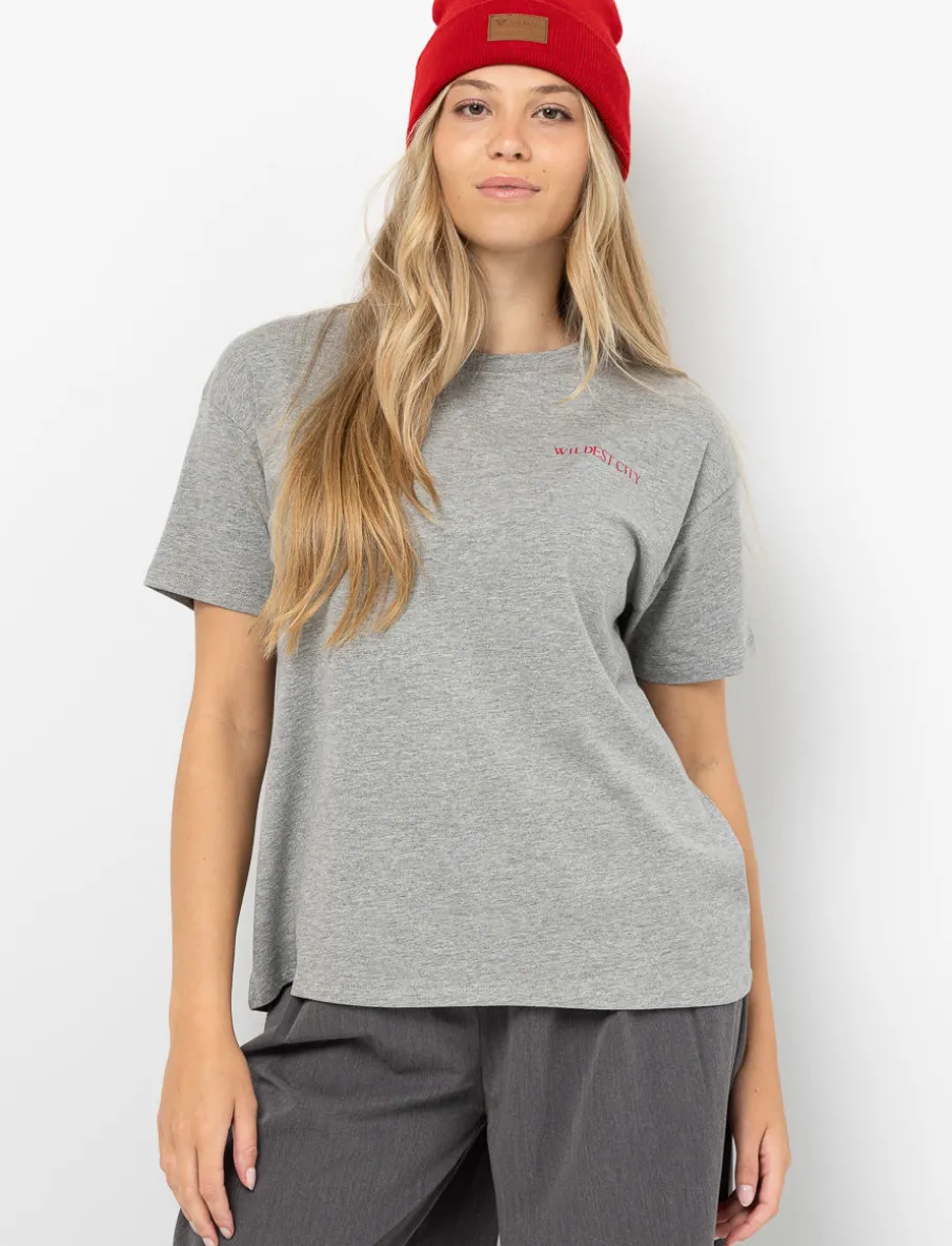 Drop-shoulder Printed T-shirt