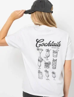 Drop-shoulder Printed T-shirt