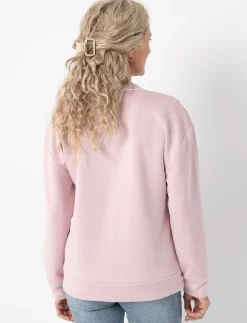 Drop-shoulder V-neck Sweater