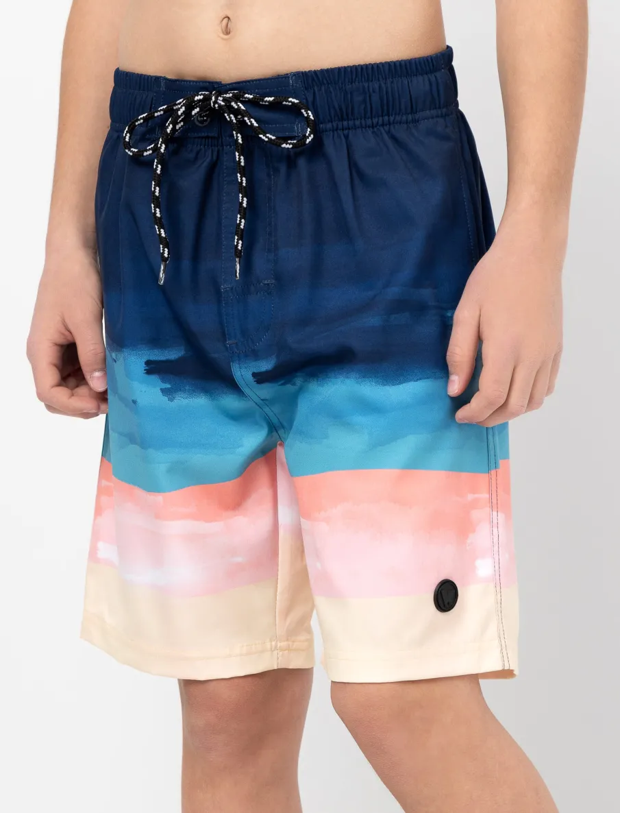 Elastic Waist Boardshorts - Teen Boys