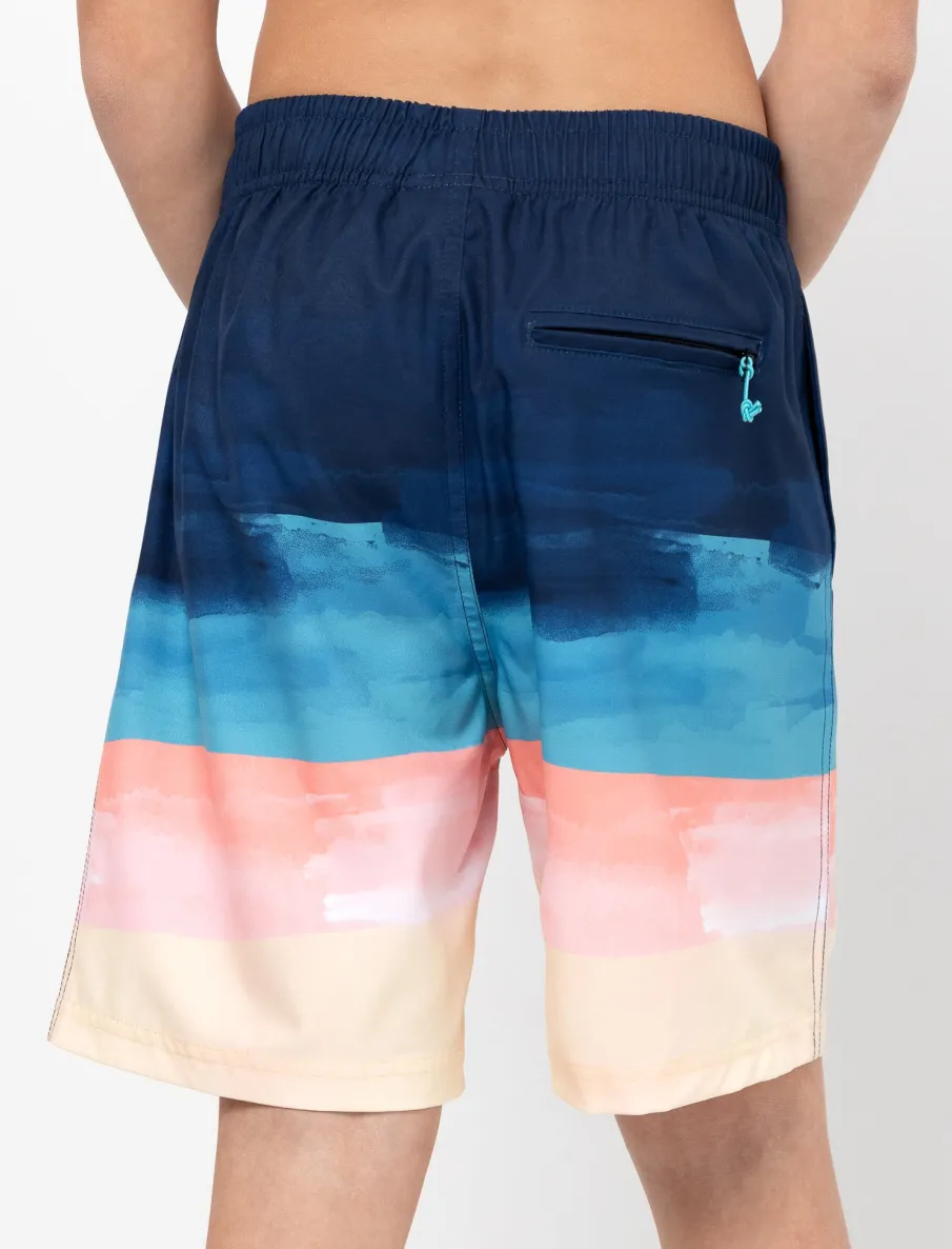 Elastic Waist Boardshorts - Teen Boys