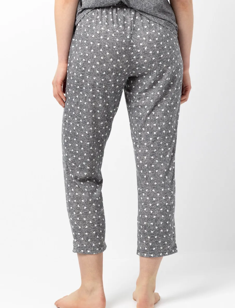 Elastic Waist Capri Pajama