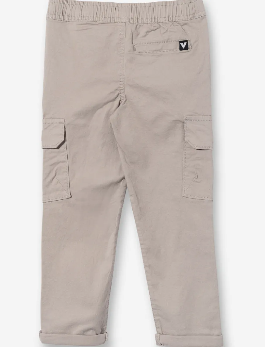 Elastic Waist Cargo Pants