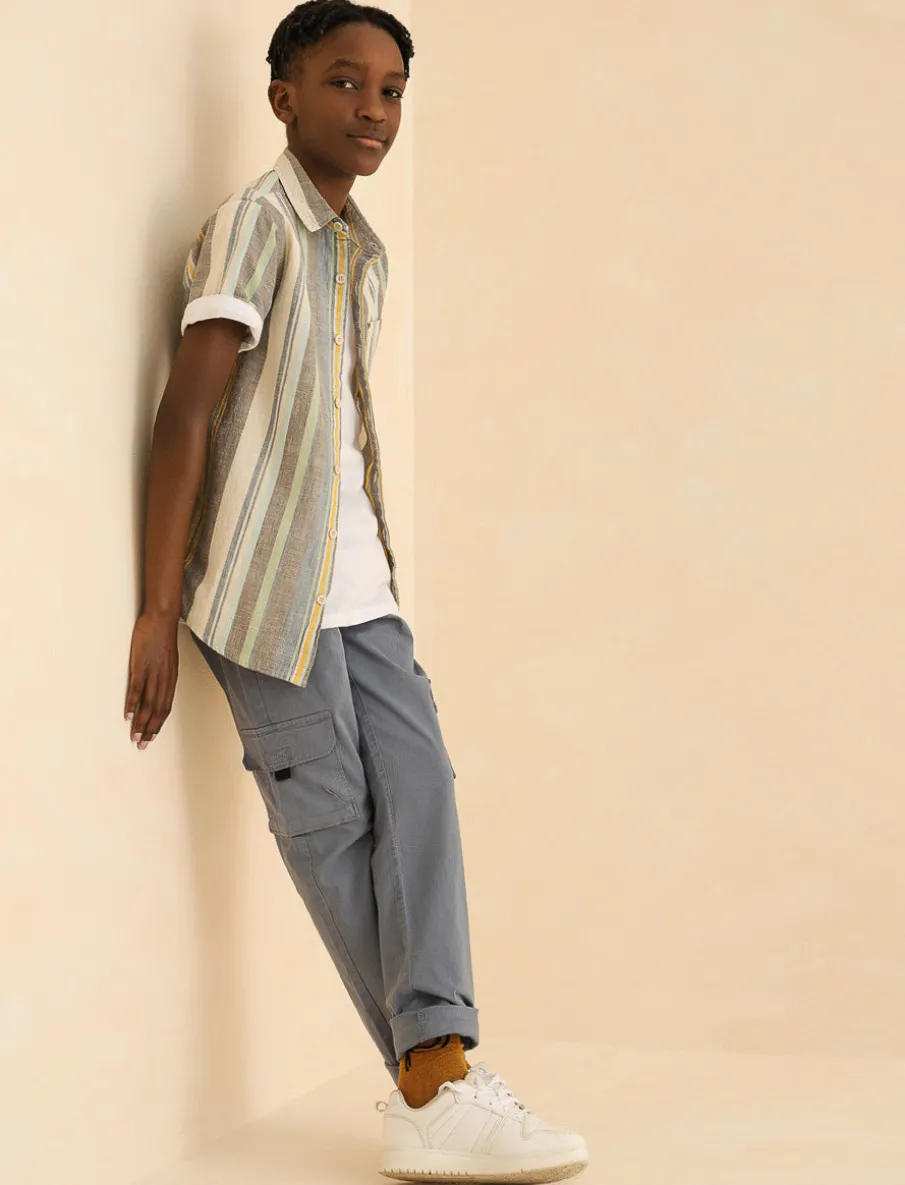 Elastic Waist Cargo Pants