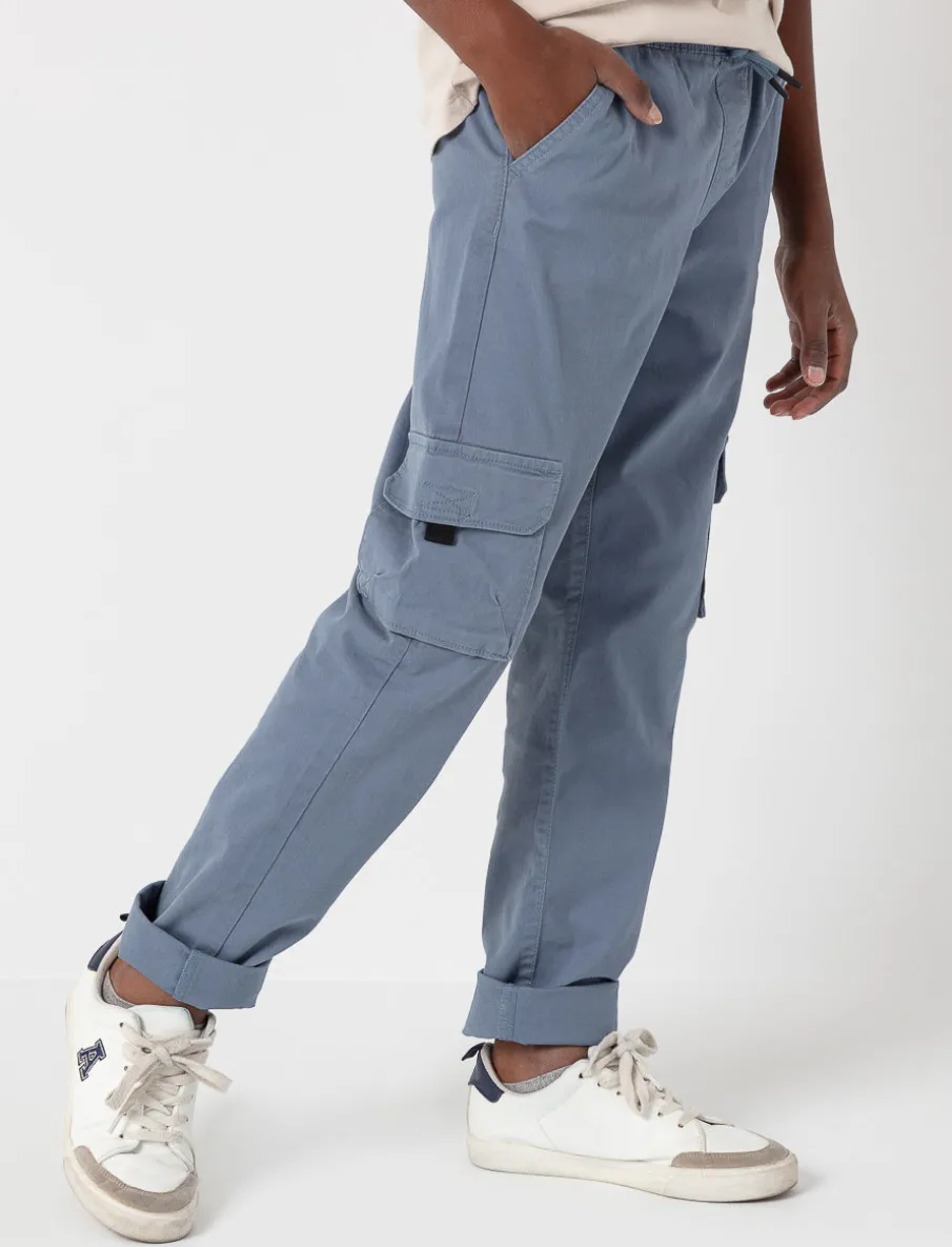 Elastic Waist Cargo Pants