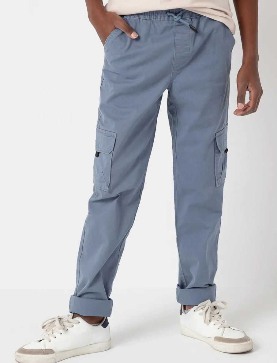 Elastic Waist Cargo Pants
