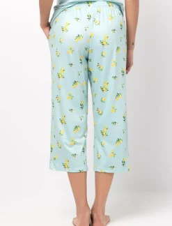 Elastic Waist Pajama Capri