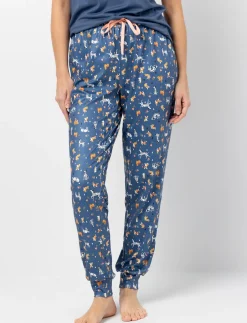 Elastic Waist Pajama Pants