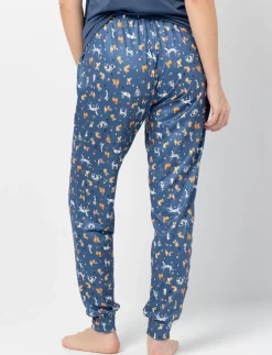 Elastic Waist Pajama Pants